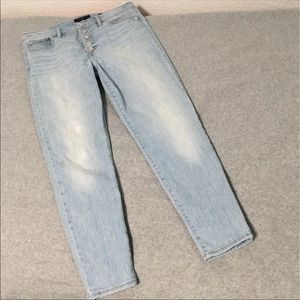 Lucky Ava Womens Skinny Jeans Size 12 Button Fly Ankle